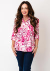 YEW Patterned Blouse, Pink