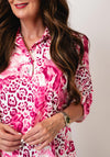YEW Patterned Blouse, Pink