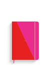 Yop & Tom Contrast Lined A5 Notebook, Red & Pink