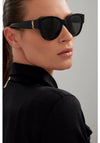 Yves Saint Laurent Ladies Monogram M3 Sunglasses, Black
