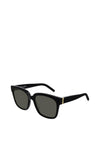 Yves Saint Laurent Ladies Monogram M40 Sunglasses, Black