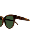 Yves Saint Laurent Ladies Monogram Sunglasses, Tortoise Shell Brown