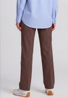 Yest Nayla Pinstripe Trousers, Brown