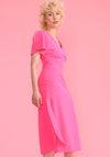 Sisters By Caroline Kilkenny Lincoln V-Neck Knee Length Dress, Barbie Pink