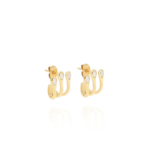 Zag Jewellery Cadix Earrings, Gold