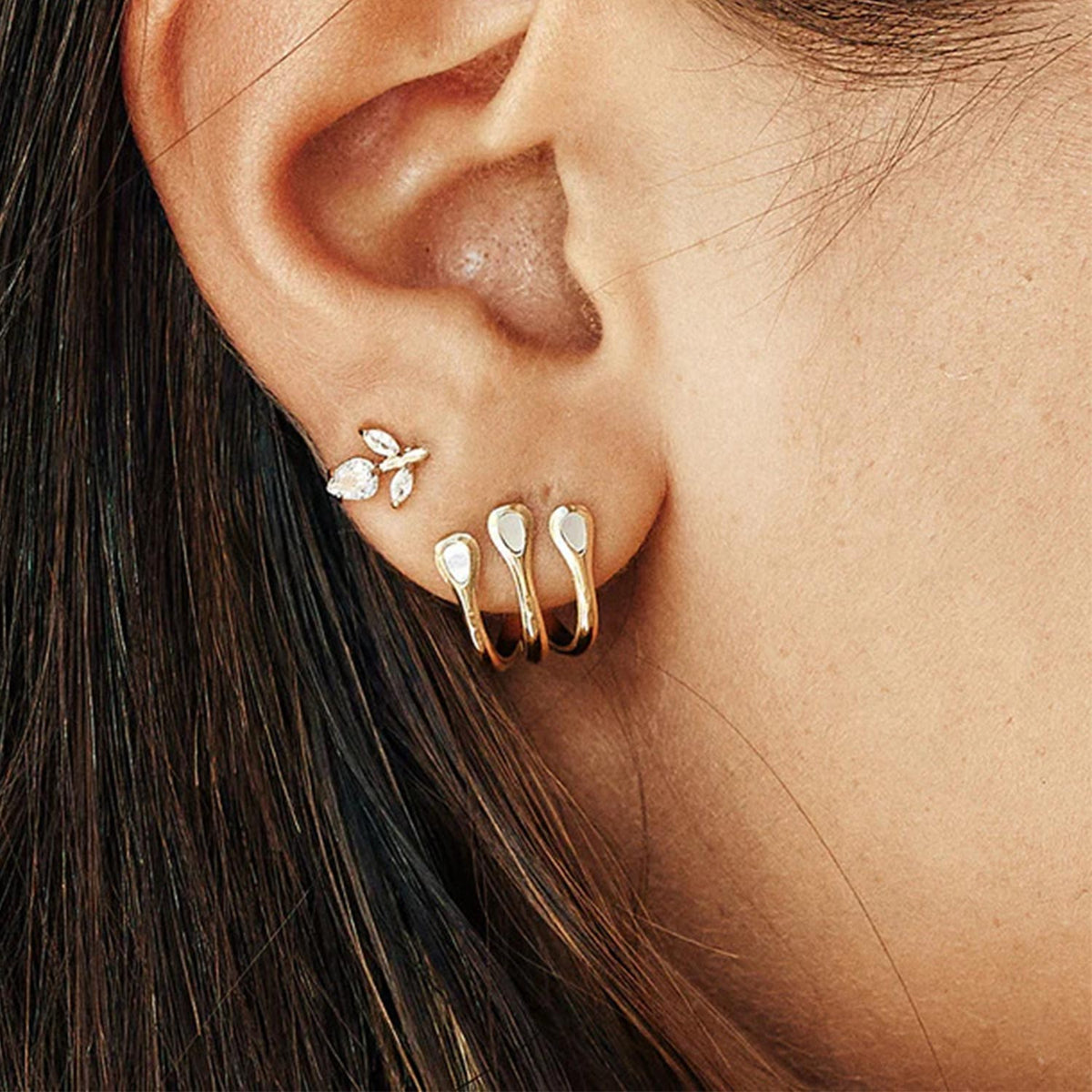 Zag Jewellery Cadix Earrings, Gold