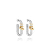 Zag Jewellery Edwina Earrings, Silver & Gold