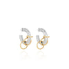 Zag Jewellery Francesca Earrings, Silver & Gold