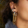 Zag Jewellery Frankie Earrings, Silver & Gold