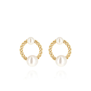 Zag Jewellery Marmaro Earrings, Gold