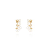 Zag Jewellery Terrazzo Earrings, Gold