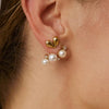 Zag Jewellery Terrazzo Earrings, Gold
