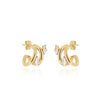 Zag Jewellery Veglie Earrings, Gold