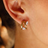 Zag Jewellery Veglie Earrings, Gold
