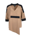 My Soul Zipper Asymmetric Top, Sand