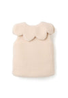 Zippy Girl Maxi Collar Sherpa Gilet, Beige