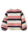 Zippy Girl Long Sleeve Knit Jumper, Pink Multi