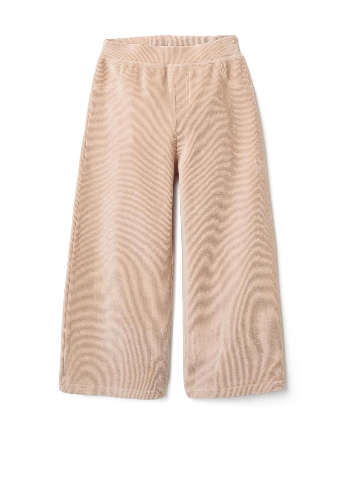 Zippy Girl Corduroy Wide Leg Trouser, Beige