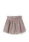 Zippy Girl Floral Corduroy Skort, Beige Multi