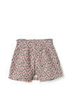 Zippy Girl Floral Corduroy Skort, Beige Multi