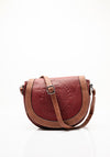 Zen Collection Flapover Crossbody Bag, Wine
