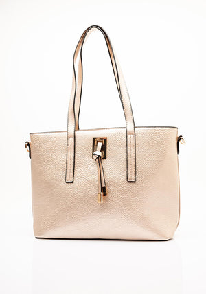 Zen Collection Medium Metallic Tote Bag, Gold