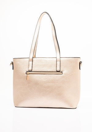 Zen Collection Medium Metallic Tote Bag, Gold