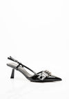 Zen Collection Buckle Detail Heels, Black