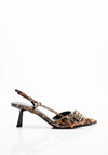 Zen Collection Buckle Detail Heels, Leopard Print