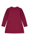 A Dee Mini Girl Alyssa Long Sleeve Dress, Wine
