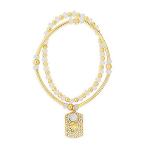 Absolute Opal Bead North Star Bracelet, Gold