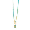 Absolute Turquoise Bead North Star Plaque Necklace, Gold