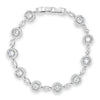 Absolute Round Crystal Bracelet, Silver