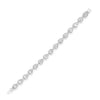 Absolute Teardrop CZ Stone Bracelet, Silver