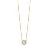 Absolute Gold Diamante Cluster Circle Necklace, Gold