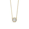 Absolute Gold Diamante Cluster Circle Necklace, Gold