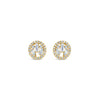 Absolute Gold Cluster Circle Stud Earrings, JE247GL