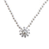 Absolute Kids Flower Pendant Pearl Necklace, Silver