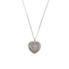 Absolute Kids Pearl Heart Cross Pendant Necklace, Silver