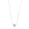 Absolute Jewellery Kids Crystal Heart Pendant, Silver