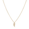 Absolute Crystal Leaf Pendant Necklace, Gold