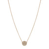 Absolute Pave Disc North Star Pendant Necklace, Gold
