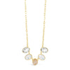 Absolute Speckled Nude Opal Drop Gold Necklace, N2089GL