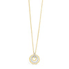 Absolute Gold Triple Ring Pendant Necklace, JP241GL