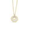 Absolute Gold Triple Ring Pendant Necklace, JP241GL