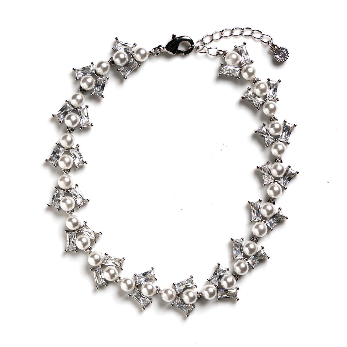 Absolute Pearl CZ Bracelet, Silver