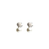 Absolute Clip-On CZ & Pearl Earrings, Silver