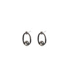 Absolute CZ Loop Earrings, Silver