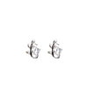 Absolute Pearl Leaf Earrings, Silver