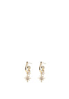 Absolute North Star Pendant Drop Earrings, Gold